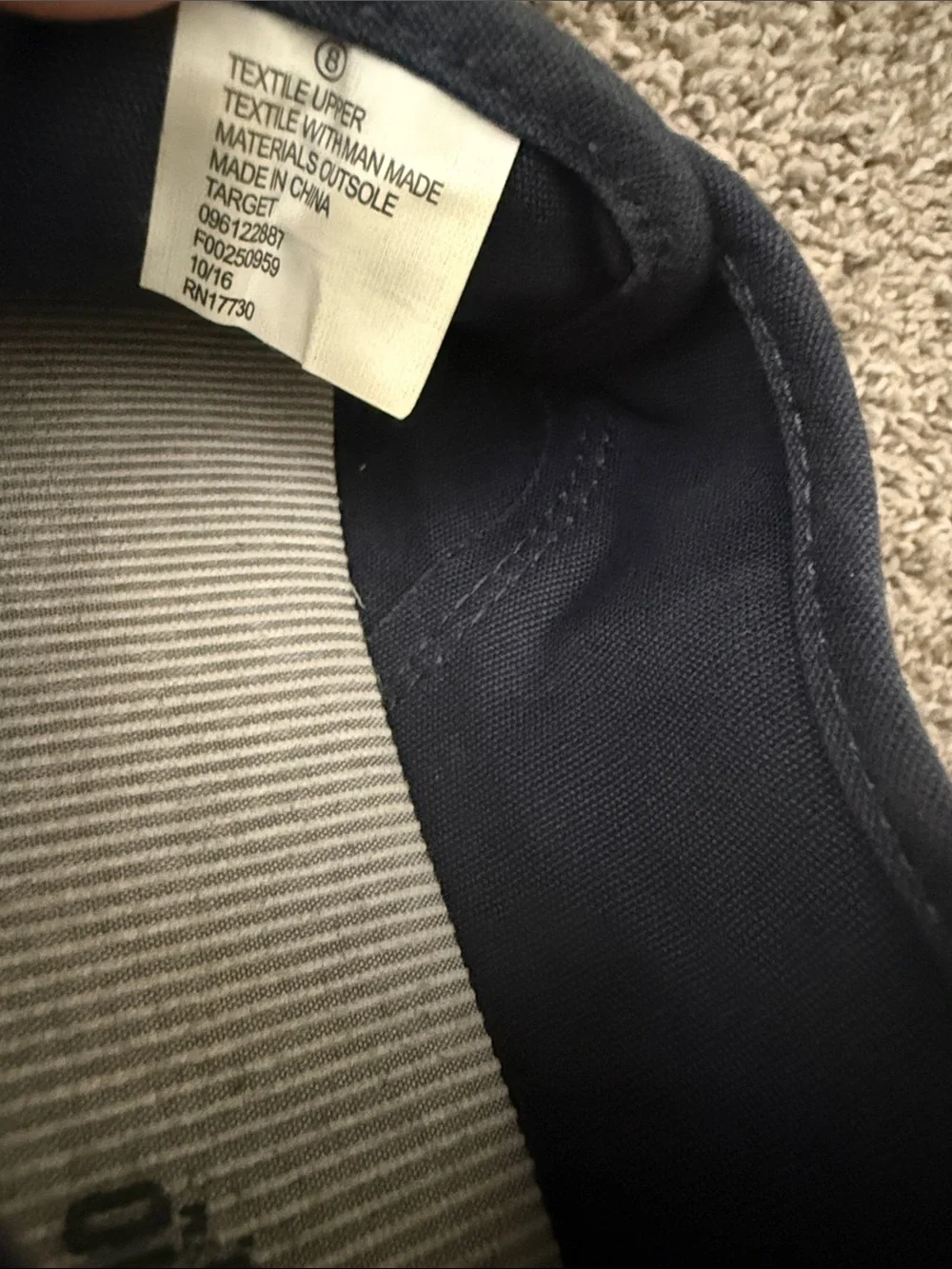 Mossimo Supply Co. Navy Canvas Low-Top Sneakers with White Laces
